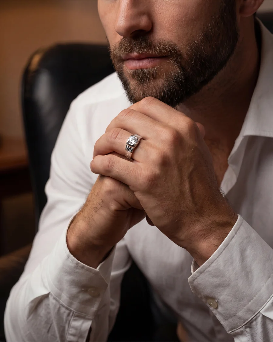 Lineage men's diamond ring